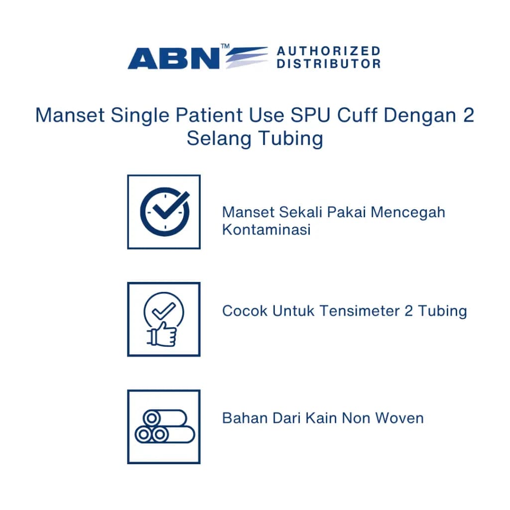 ABN Manset SPU Cuff 2 Tubes Sekali Pakai