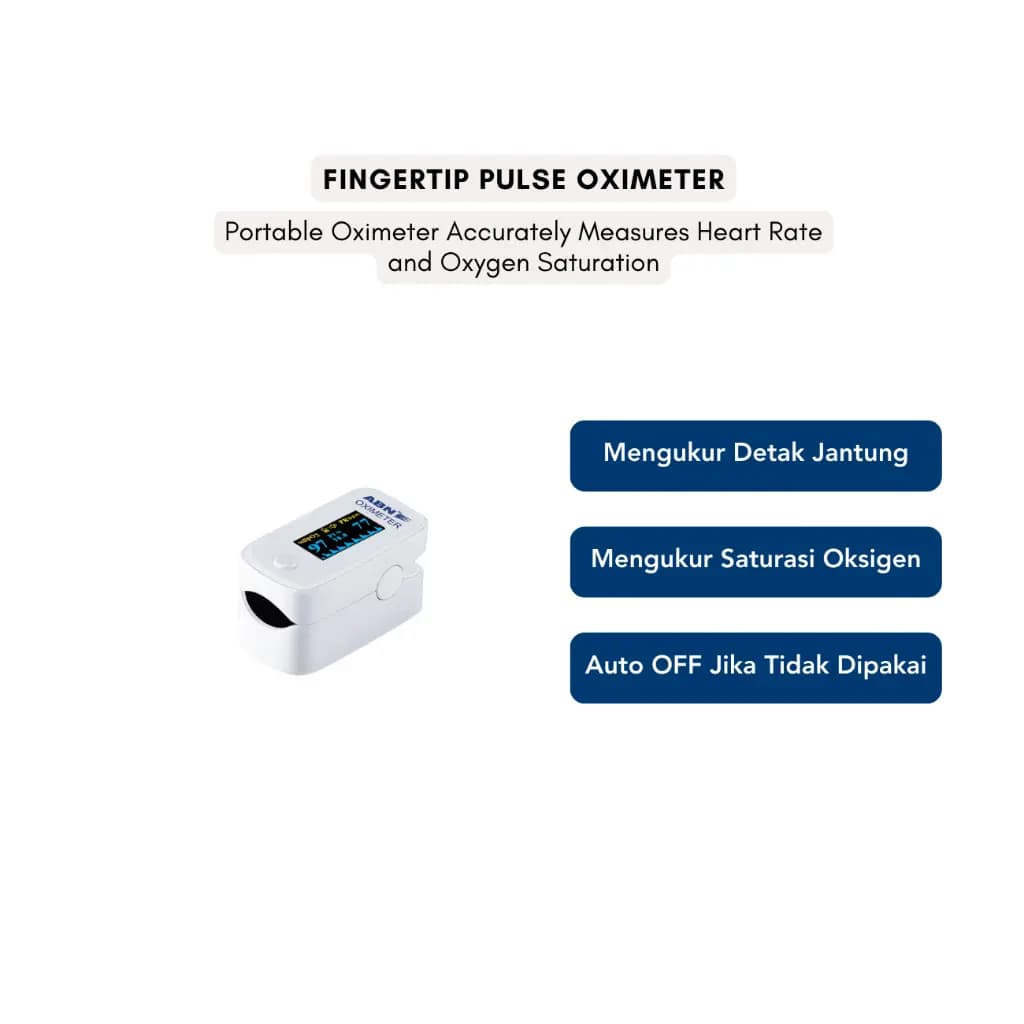 ABN Paket Alat Untuk Pemeriksaan Tanda Vital - Tensimeter, Stetoskop, Termometer dan Oximeter