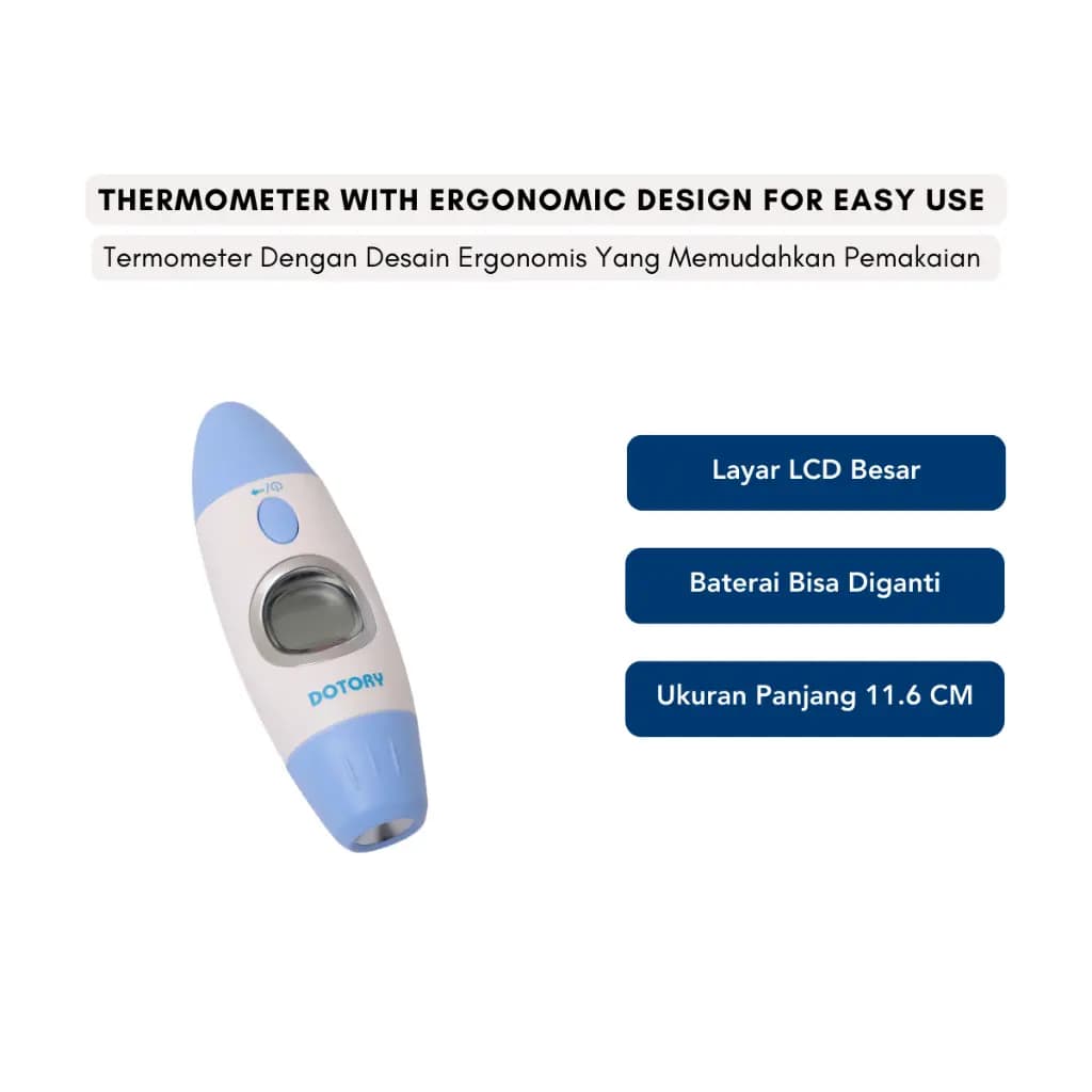 HUBDIC Termometer Digital Infrared Dotory FS-100