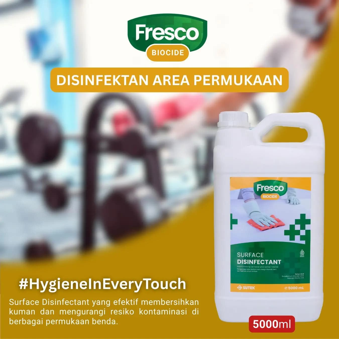 FRESCO Surface Disinfectant  - Disinfektan Semprot Untuk Bagian Permukaan 5000ml