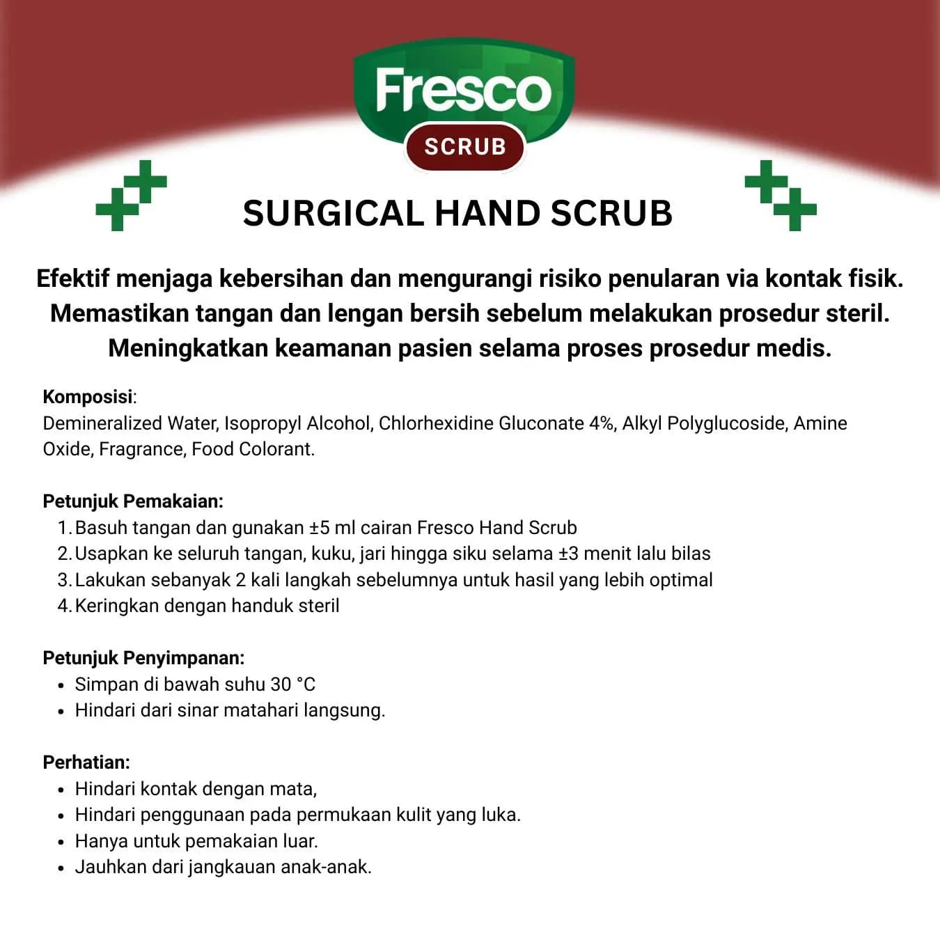 FRESCO Scrub - Sabun Cuci Tangan Setelah Tindakan Medis 5000ml