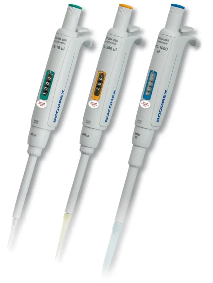 SOCOREX Acura 825 Manual Micropipette with Adjustable Volume