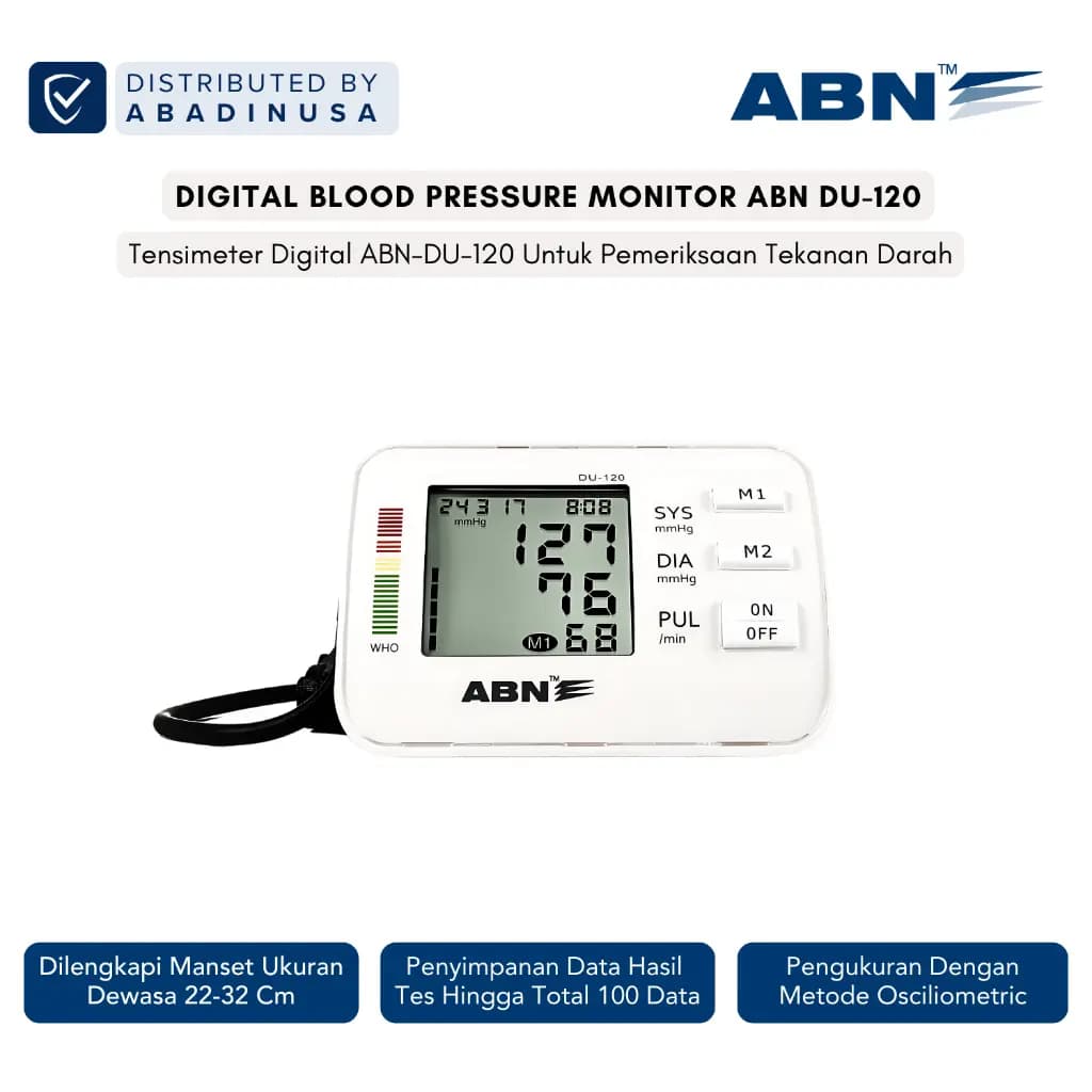 ABN Tensimeter Digital DU-120 Automatic Digital Blood Pressure Monitor