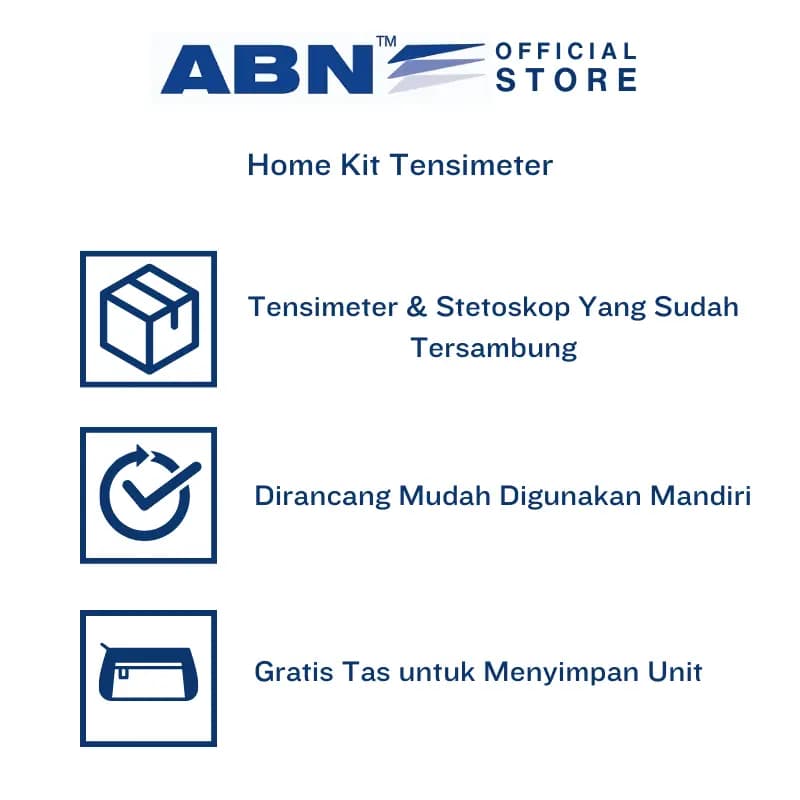 ABN Home Kit Tensimeter Plus Stetoskop